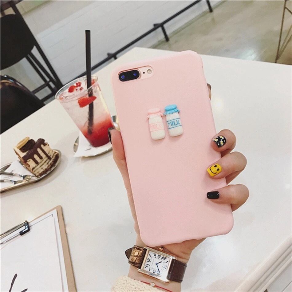即納商品 送料無料 シンプル ミルク コーヒー Iphoneケース スマホケース 3d Selectshop Aya