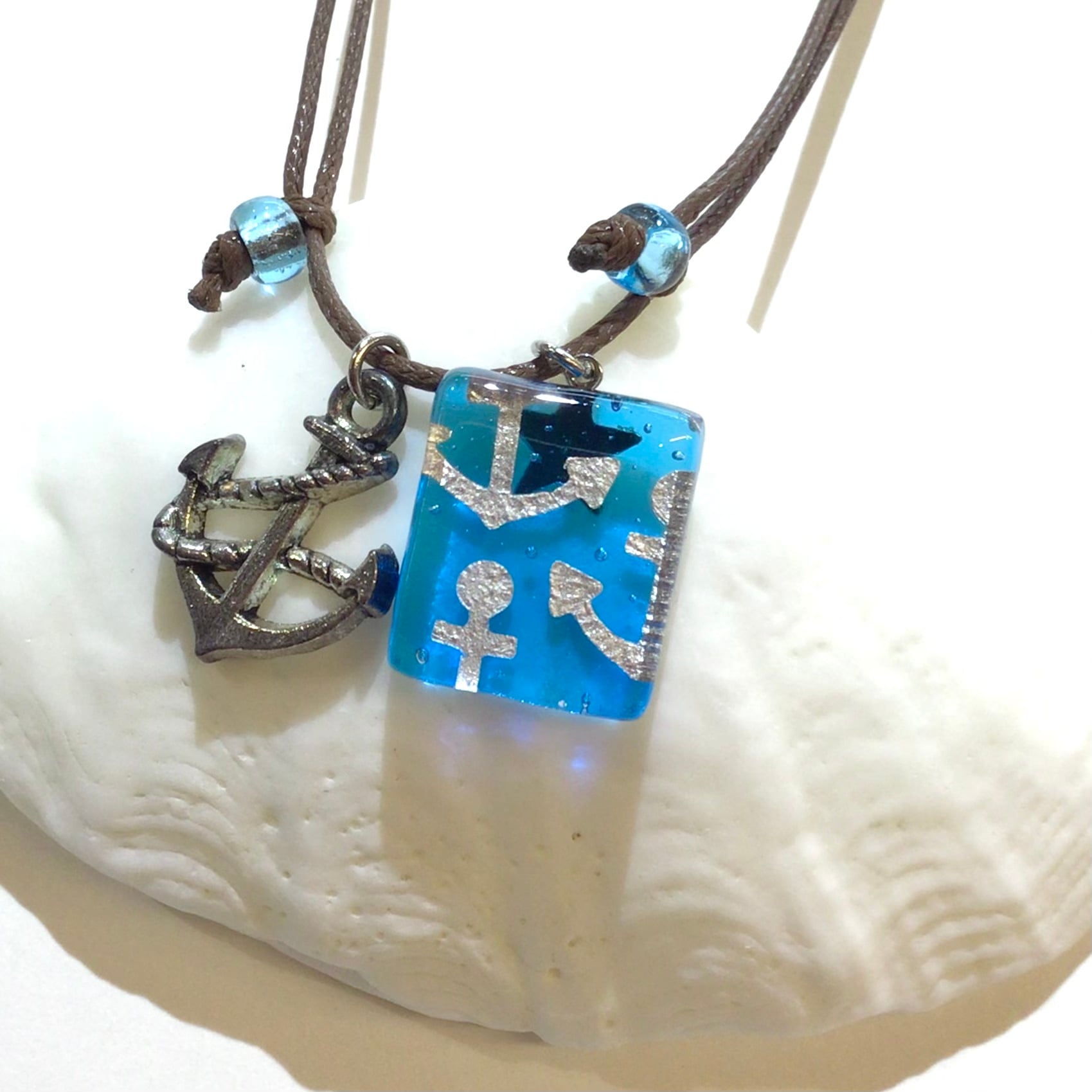 江戸硝子　ネックレス　チョーカー アンカー ネックレス・チョーカー | 小樽ガラスアクセサリー