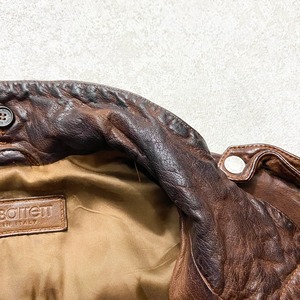 NEIL BARRETT buffalo leather blouson