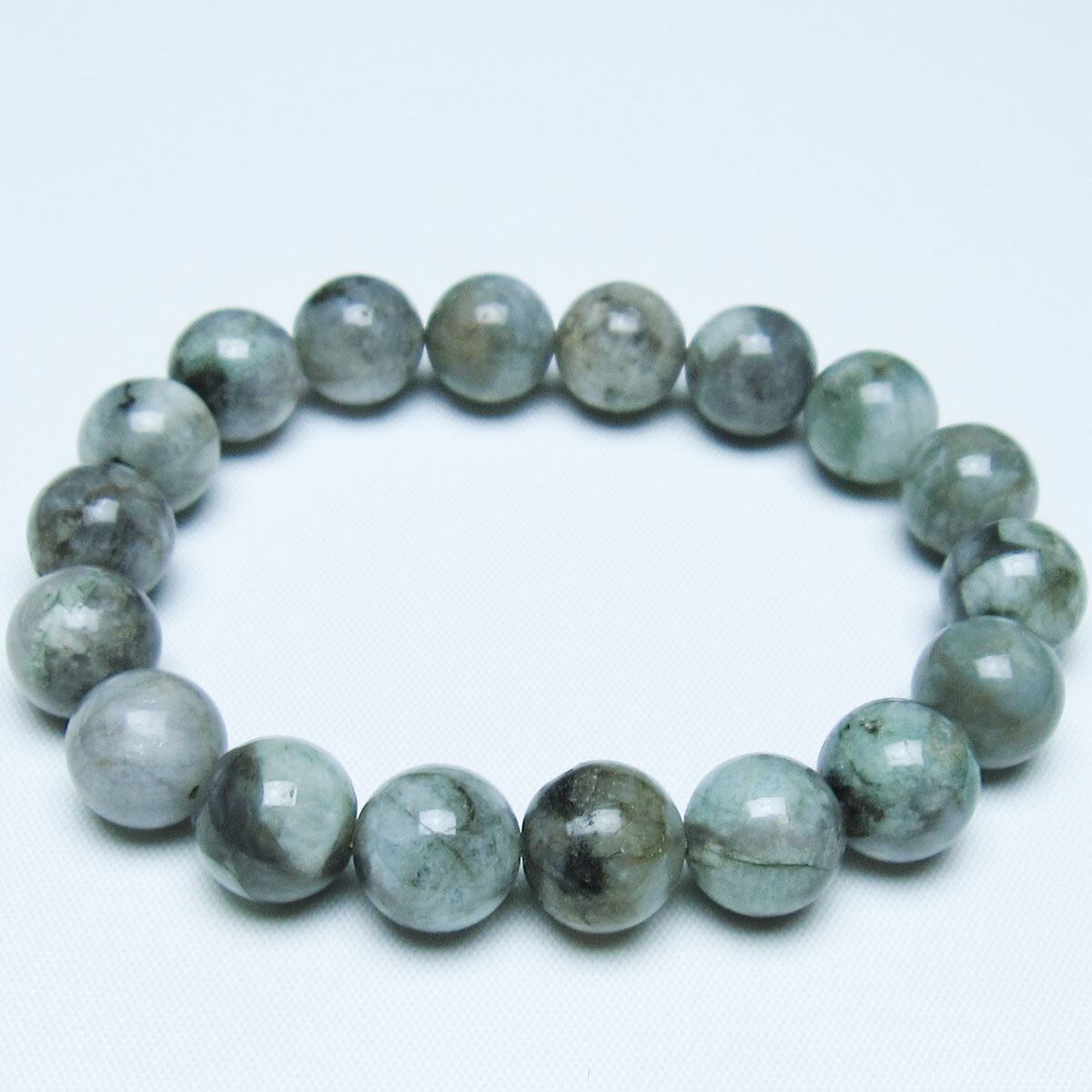 エメラルド ブレスレット 12mm 一点物 メール便可 [M便 1/10] 111-45977