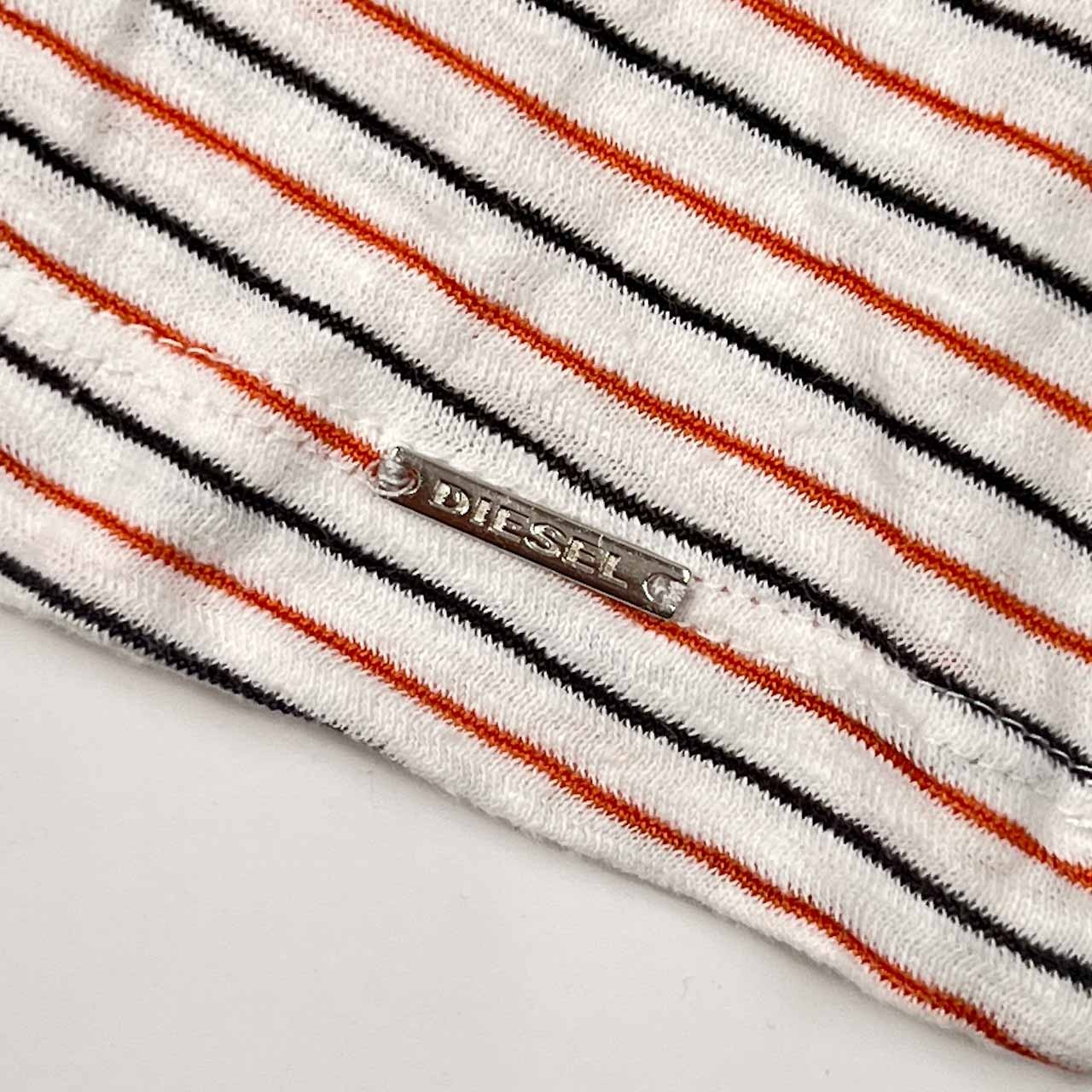 DIESEL ディーゼル ボーダー 半袖 Tシャツ S/マルチ メンズ