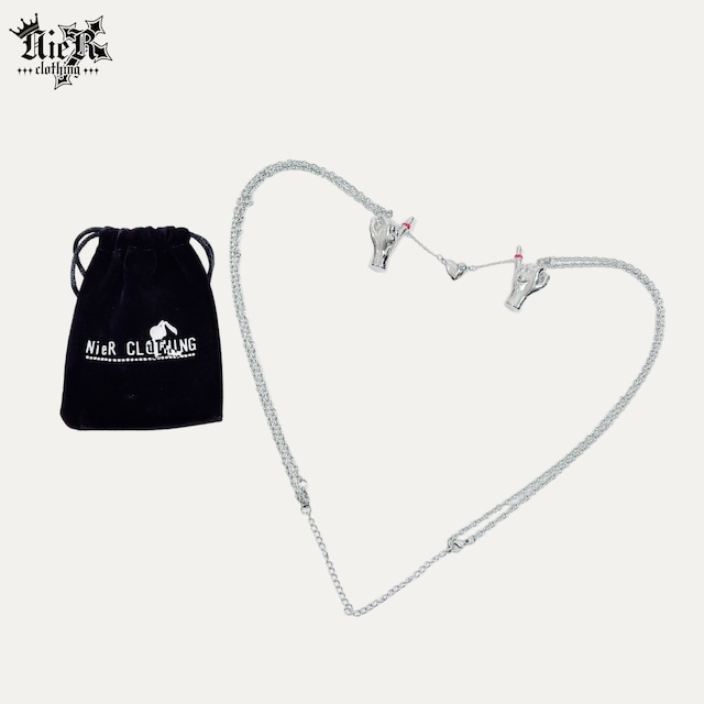 【先着39点限定Xmasプレゼントセール】"ペア商品(2個セット)"MAGNET HEART PAIR NECKLACE【SWEAR】