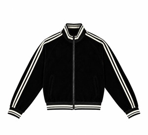 【ALUDE SELECT 】Velour side stripe track jacket