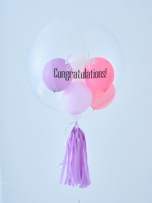 BUBBLE BALLOON　sizeL　ピンク