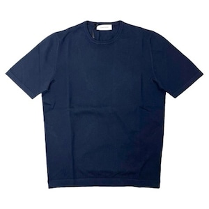 GranSasso(グランサッソ) Short Sleeve Softcotton 12G Crew Neck Knit Tee(58138/18120/598)/NAVY