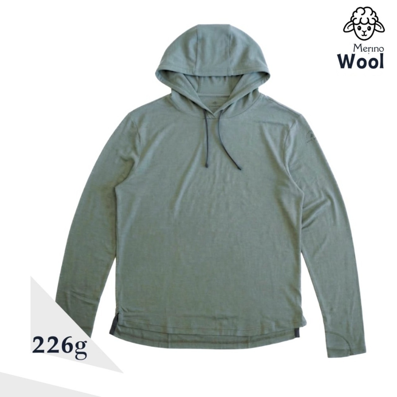 Ridge Merino/ライトウェイト・ナイロンコアメリノフーディ(Mens)