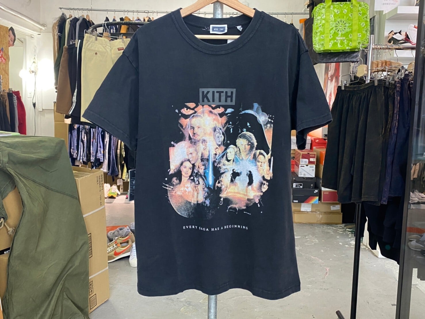 KITH × STARWARS STORM TROOPER TEE MEDIUM BLACK 57521 | BRAND  