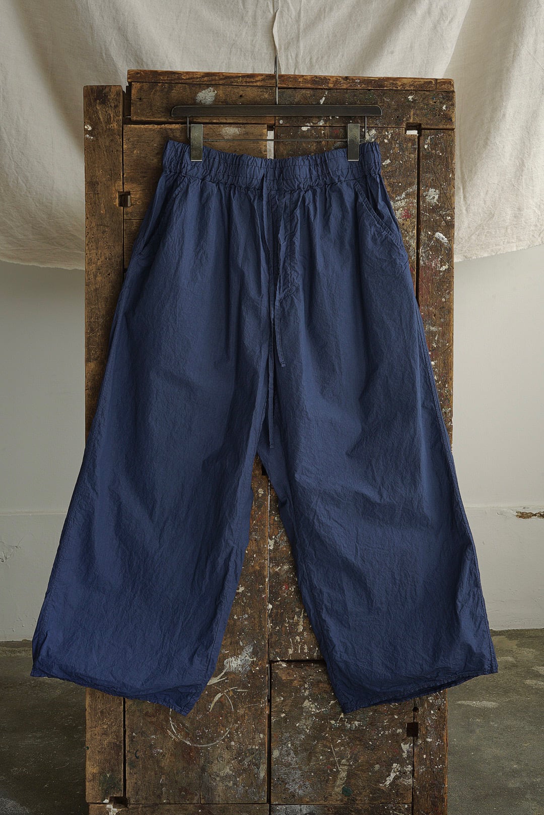 ALBUM DI FAMIGLIA - WIDE & SHORT TROUSERS / NAVY