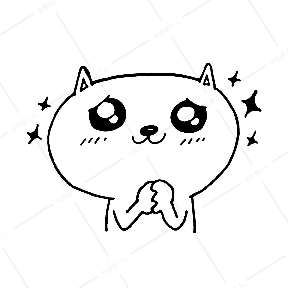 おねだりネコ Tシャツ cat24 ねこ tシャツ おもしろtシャツ 猫  ねこ アニマル ゆるキャラ ネコ好きに