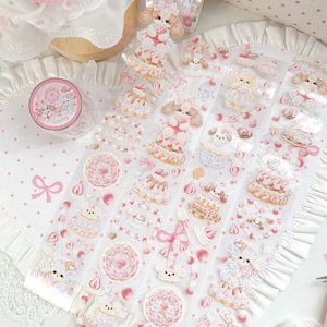 新作予約☆FL900｜Fairylady【奶油草莓嘉年华】型抜き PETテープ 白インク