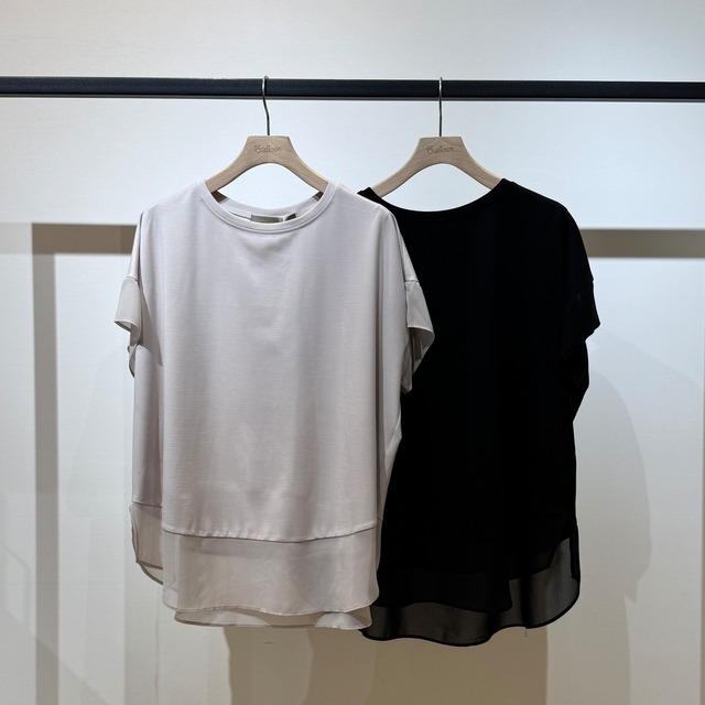 シフォンスウィッチングトップス