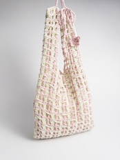 [Pattern]サマーチェックメッシュバッグ