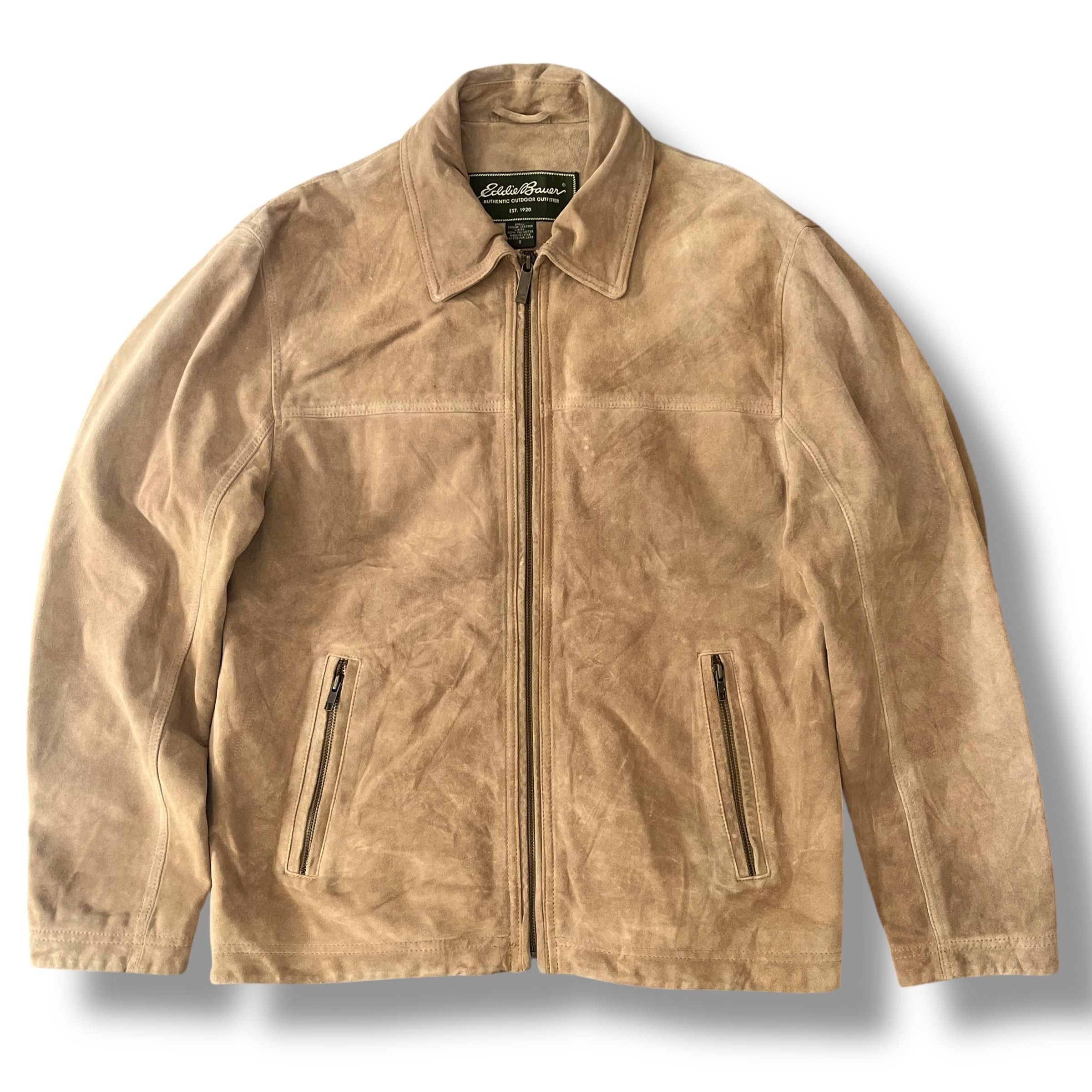 Eddie Bauer”エディーバウアー”スウェード レザージャケット 本革 