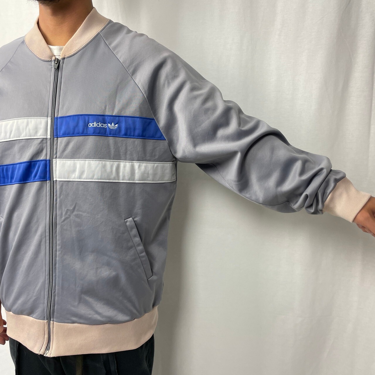 80年代 USA製 adidas アディダス ATP型 切替デザイン ジャージトラック 