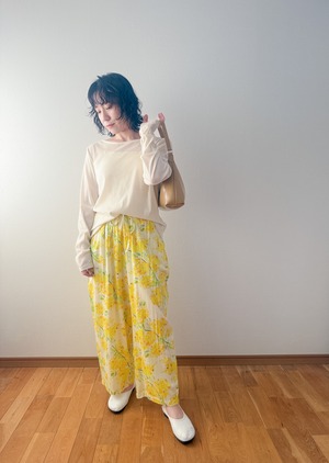 MIMOSA｜ オーガニックコットンワイドパンツ