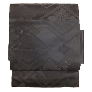 名古屋帯・喪服用・植物文様・No.200701-1613・梱包サイズ60