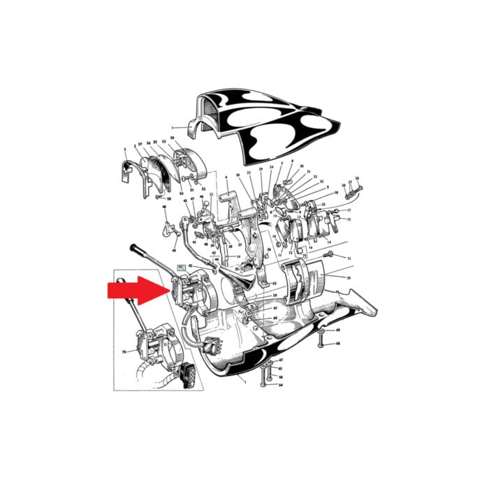 純正 レバー ウインカー 方向指示器 UR16531 Bentley T1 Corniche