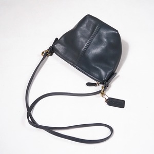 90’s OLD COACH USA製 Navy Leather Crossbody Bag オールドコーチ ショルダーバッグ ネイビー