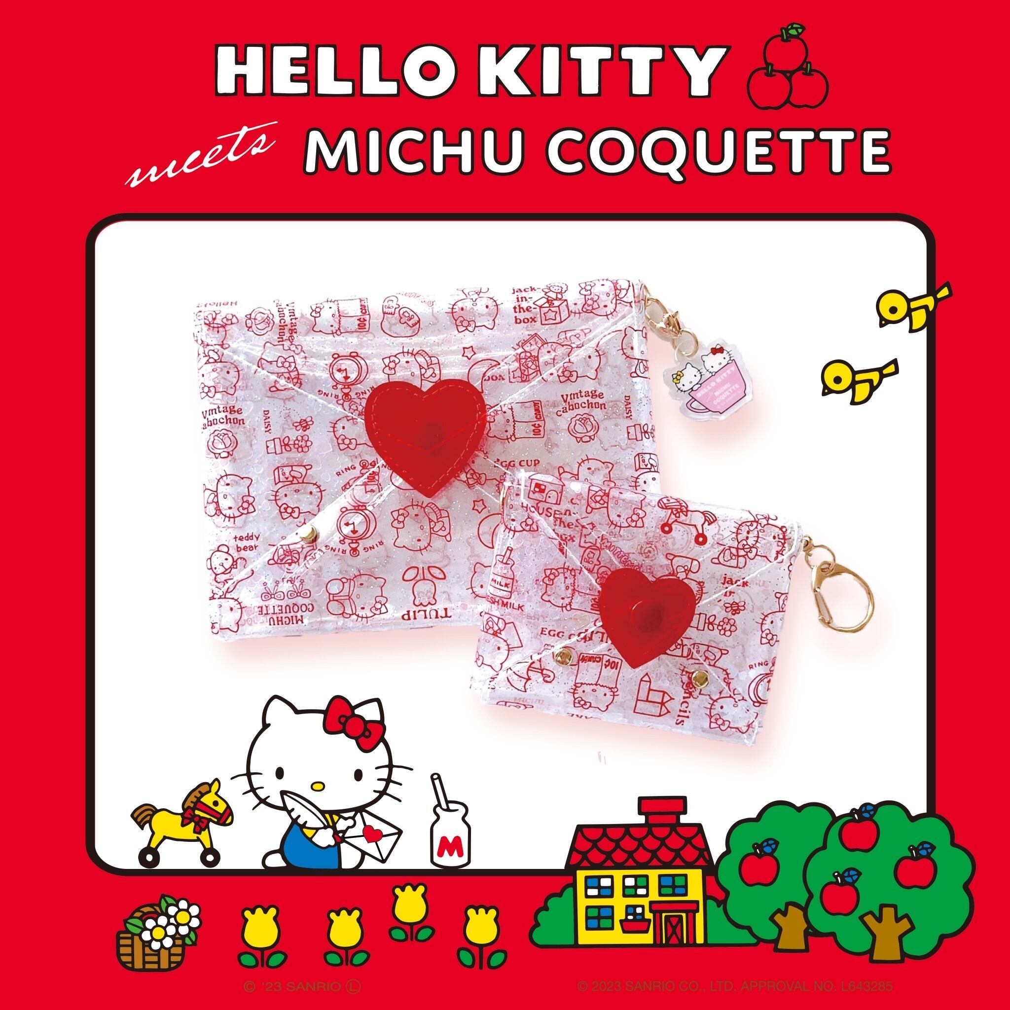 michu coquette  sanrioコラボ　キキララ　ポーチ