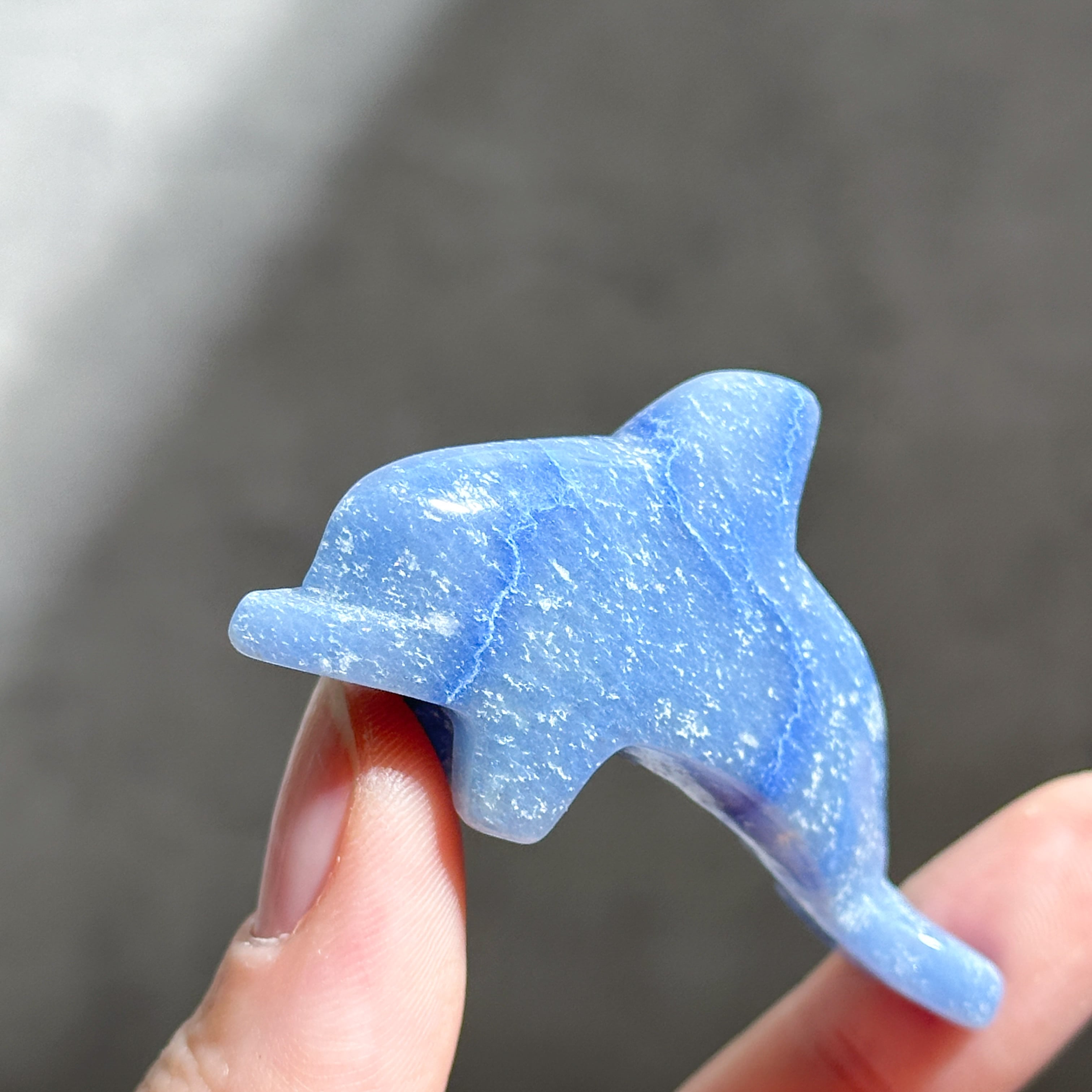 ブルーアベンチュリン ミニイルカ01◇Blue Aventurine◇ 天然石・鉱物