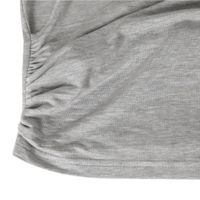 halter neck design crew neck top L0569