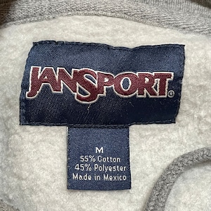 JANSPORT MEXICO製 カレッジパーカー カレッジロゴ アーチロゴ プルオーバー スウェット フーディー M グレー ピッツバーグ大学 University of Pittsburgh ジャンスポーツ us古着