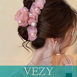 バンスクリップ ヘアクリップ パール ヘアアレンジ まとめ髪 髪飾り 透け感 きれいめ オルチャン おしゃれ 大人 可愛い デート ヘアアクセサリー VEZY ベジー ItemNo.【23956128】