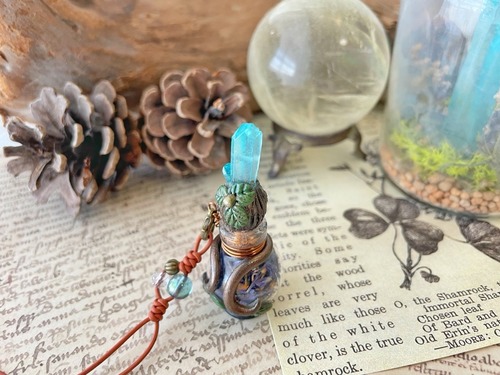 【アクアオーラ】妖精の薬瓶バッグチャーム