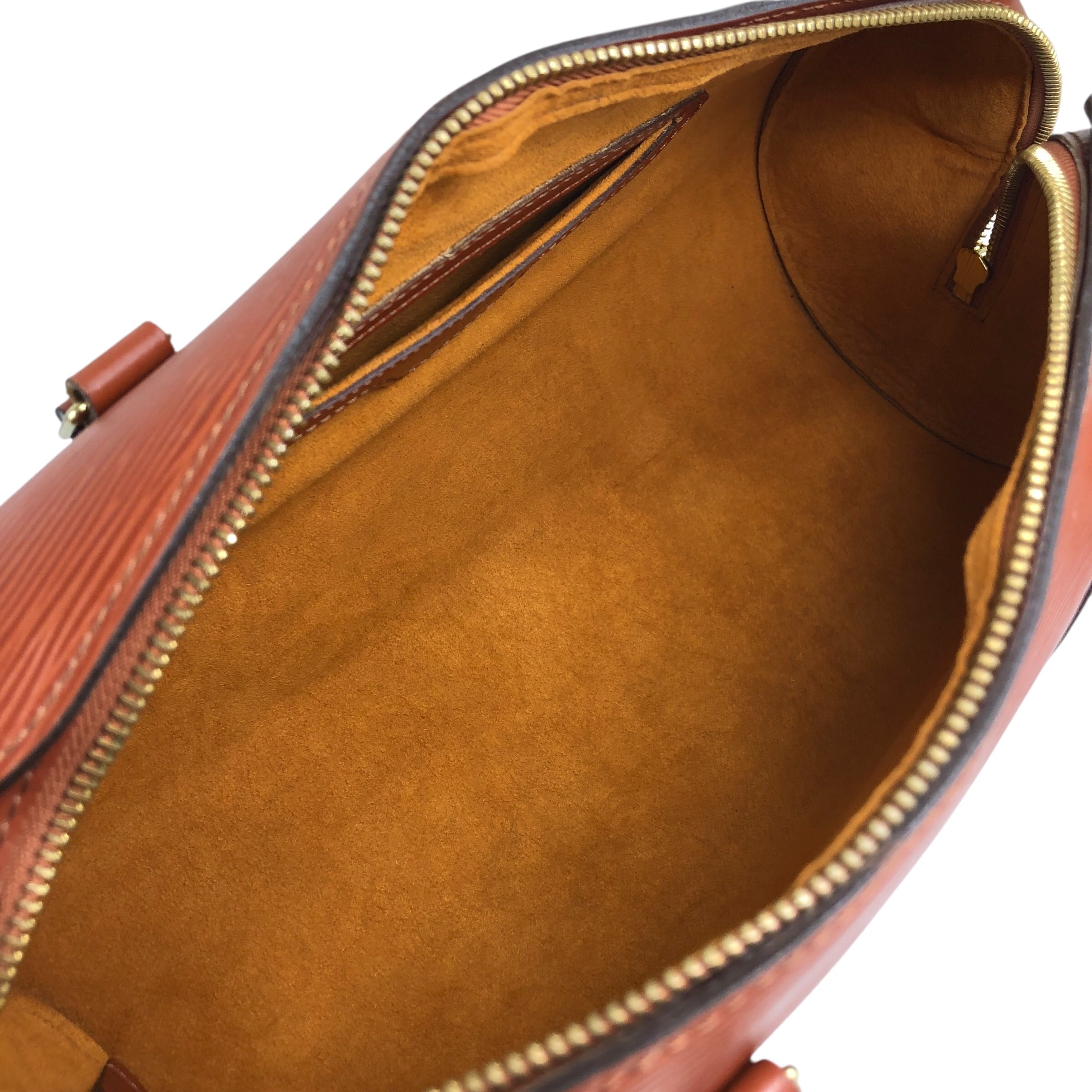 LOUIS VUITTON ルイヴィトン エピ ハンドバッグ ブラウン レザー