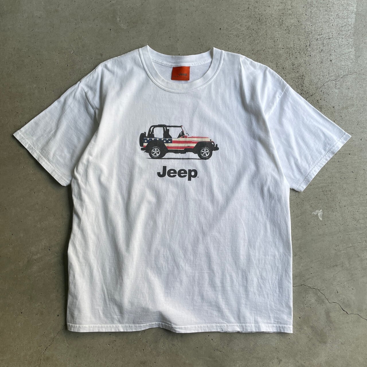 00年代 Jeep Wrangler ジープ ラングラー 企業ロゴ クルマ プリントT 