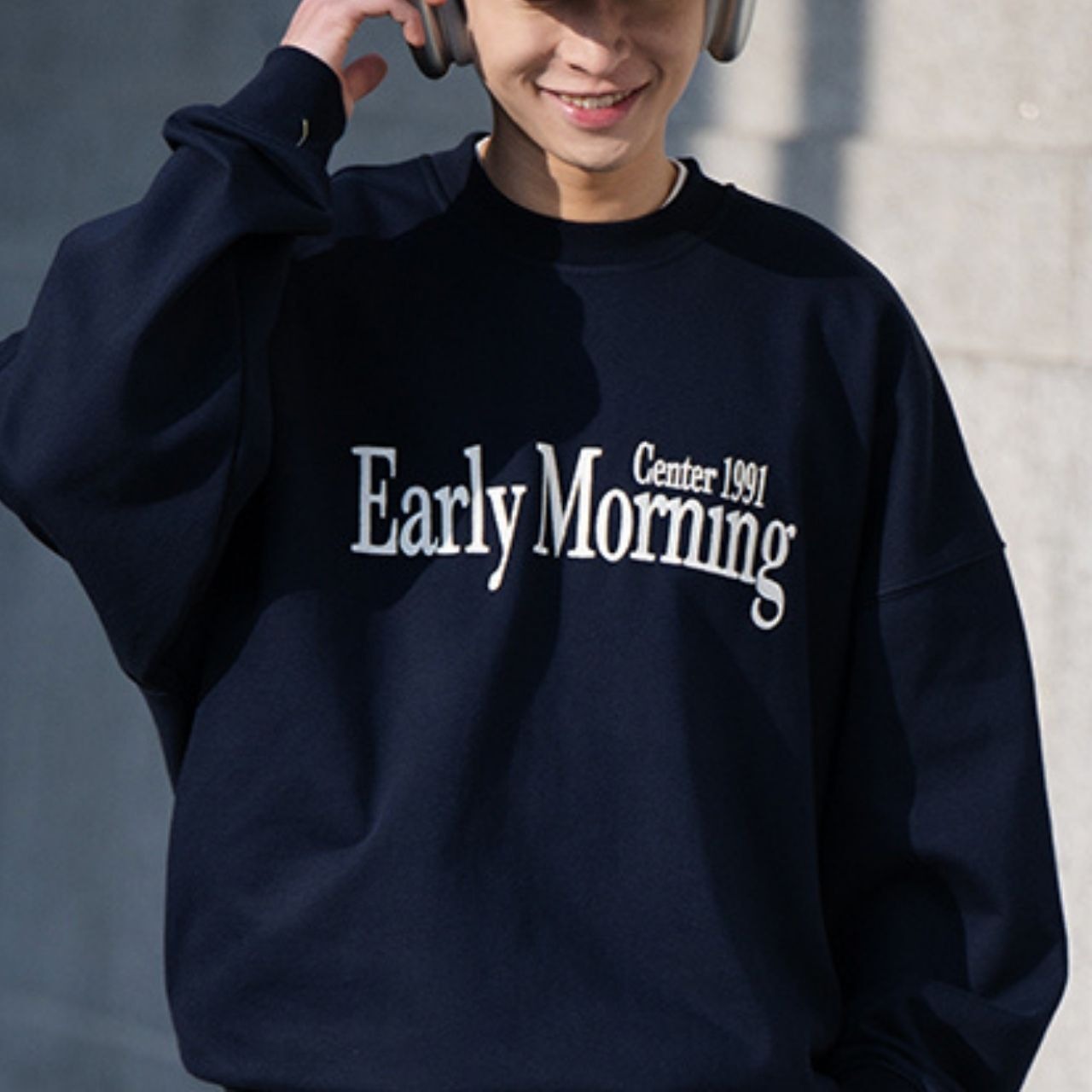 刺繍ロゴカレッジスウェット　1014