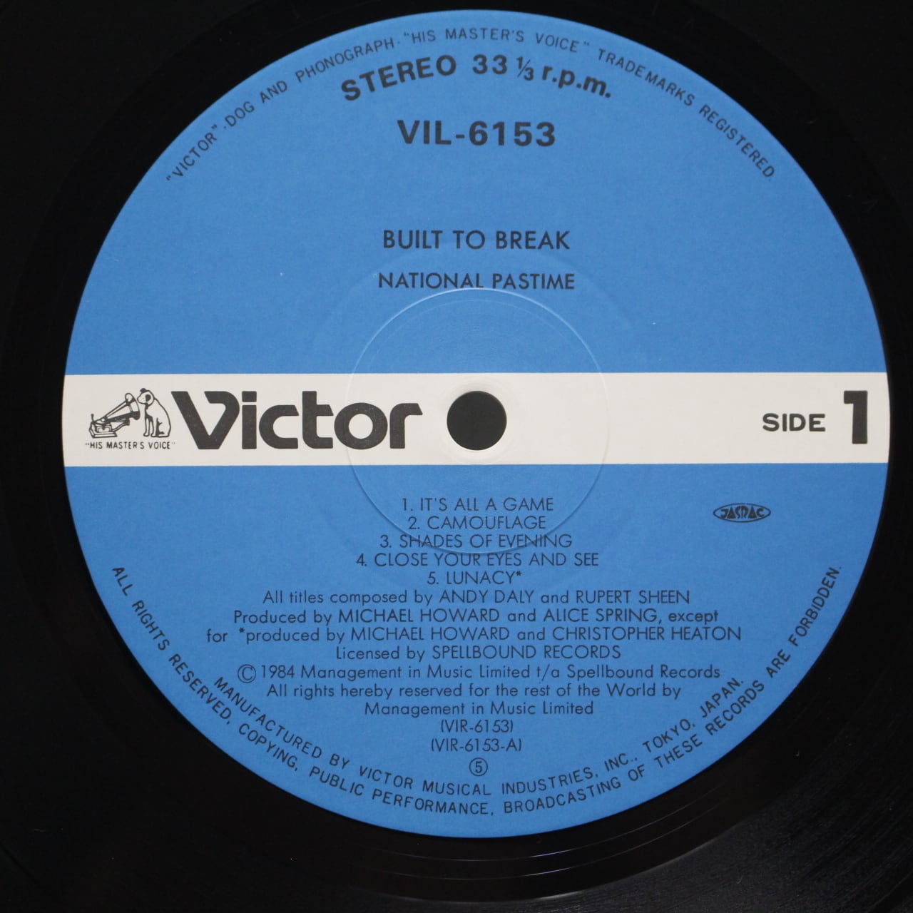 National Pastime / Built To Break [VIL-6153] - 画像3