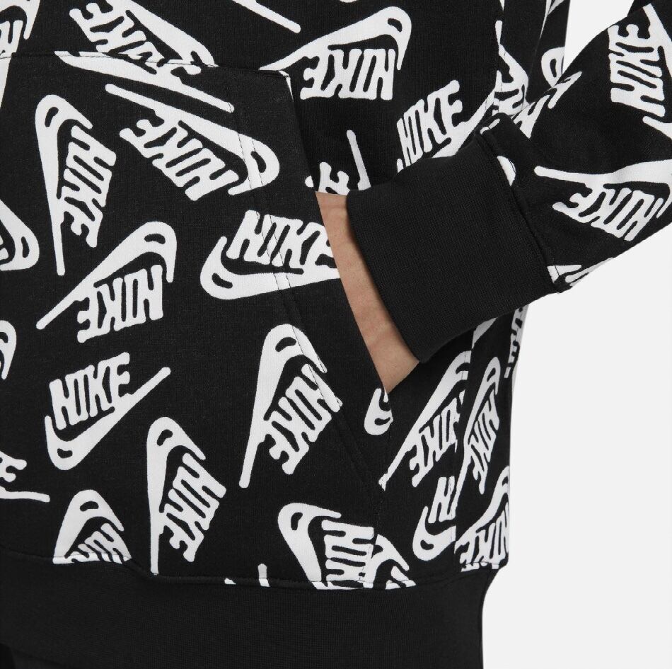 NIKE ナイキ リブデザイン 炎 プリント スウェット トップス