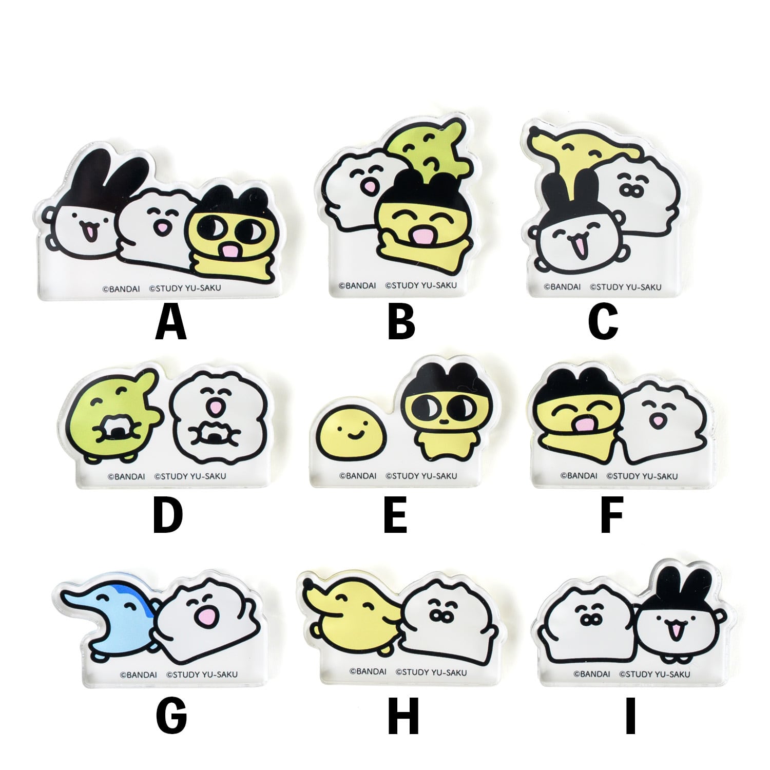 たまごっちとSTUDY優作 8mm厚ドミノアクリルスタンド | TOKYO PiXEL