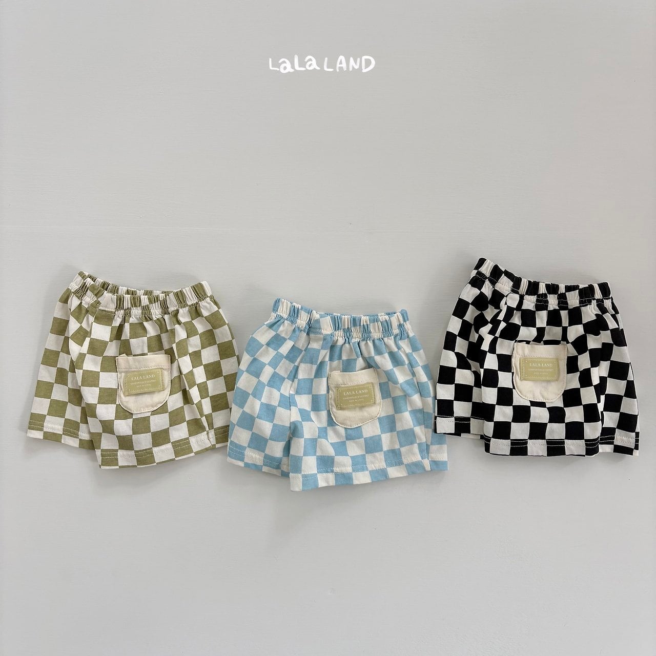 《予約》送料無料【lalaland】bebe) Checkerboard Shorts