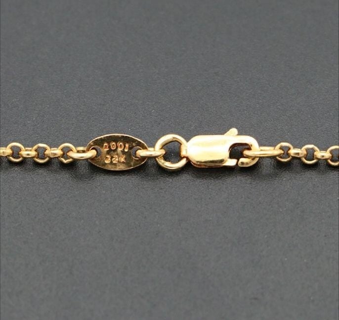 CHROME HEARTS クロムハーツ オールド 22K 20インチ ロールチェーン