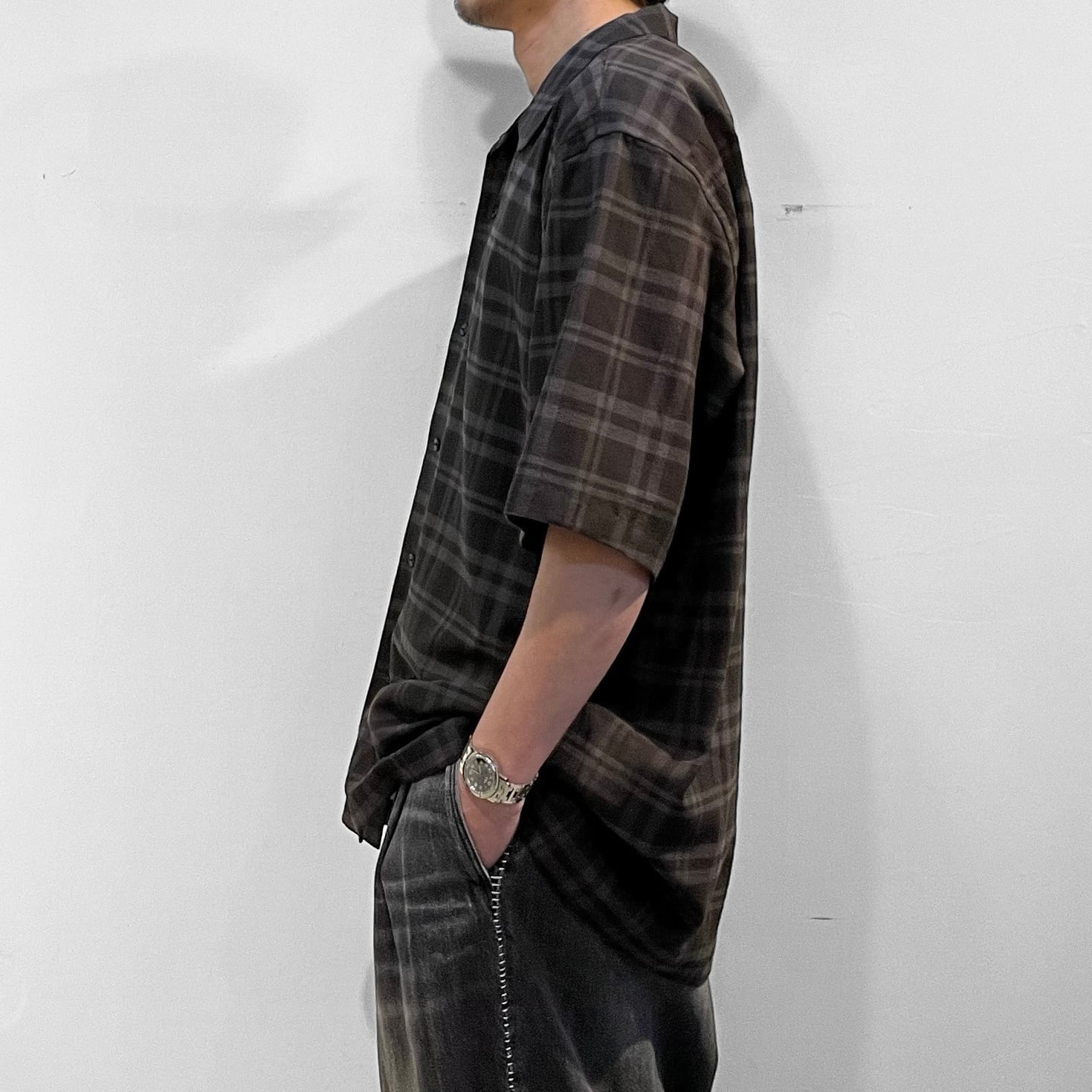 VOAAOV【ヴォアーブ】SHORT SLEEVE SHEER SHIRT | store a