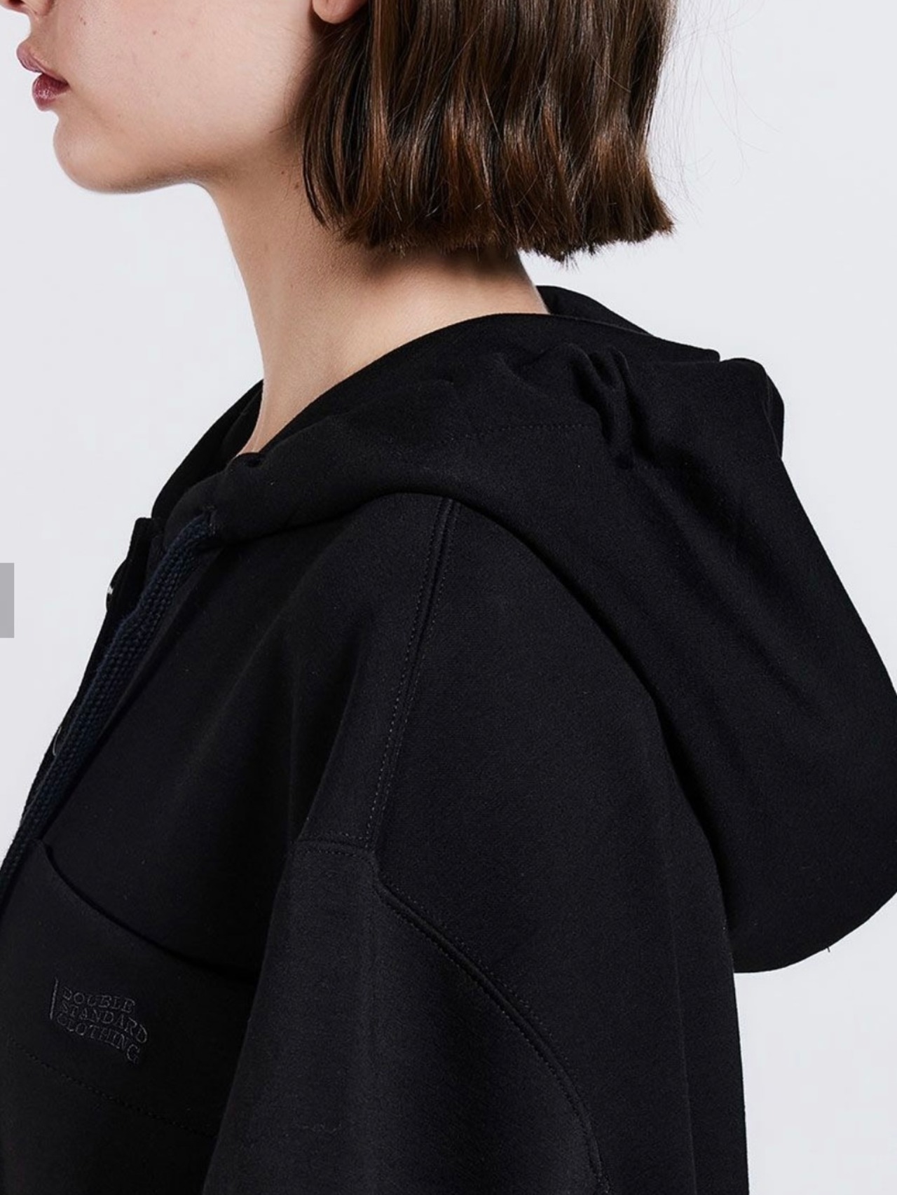 ダブルスタンダード　DOUBLE STANDARD ダンボールニットフードワンピース