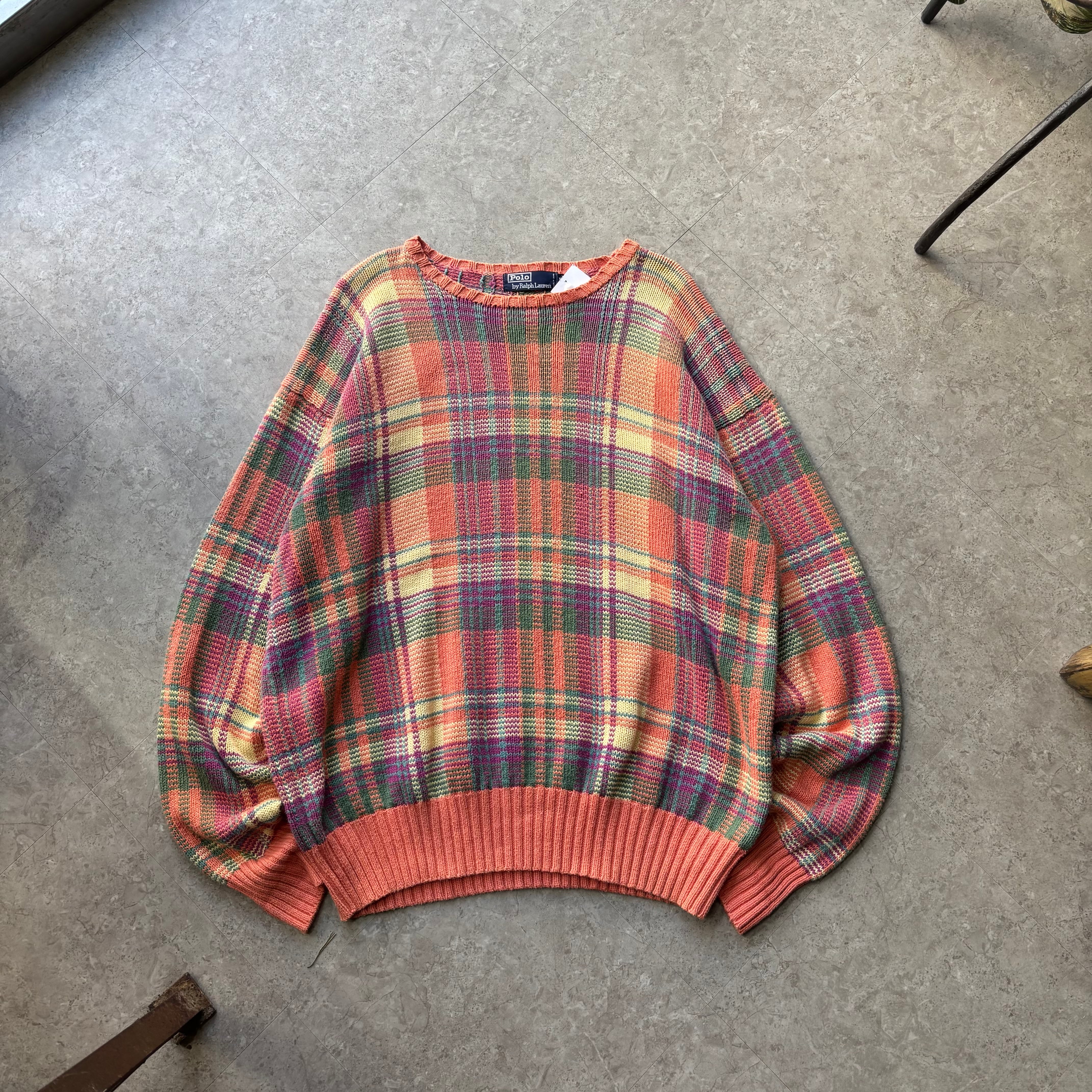 Polo Ralph Lauren check pattern cotton knit【仙台店】