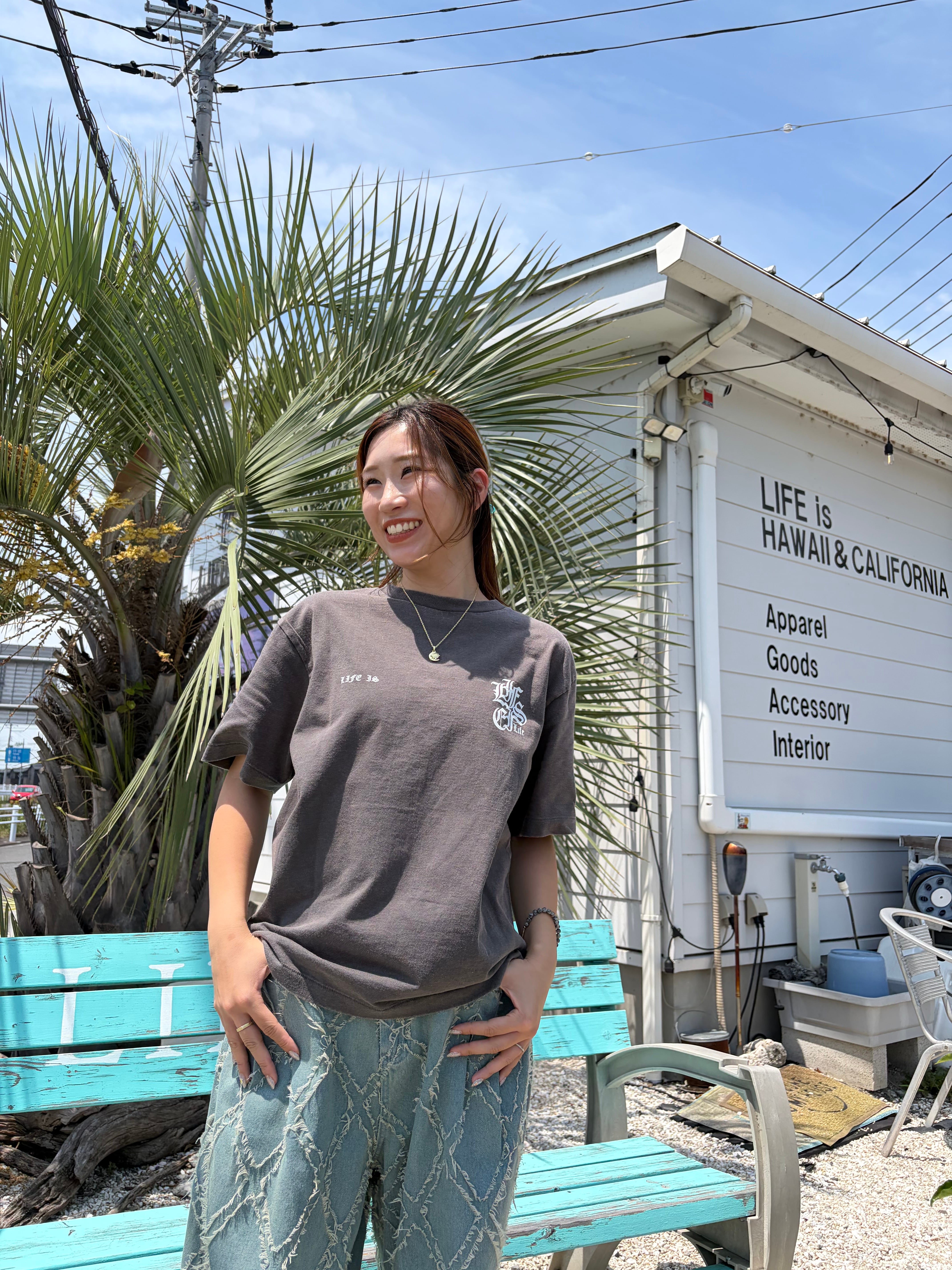 LIFE is lifeピグメントTシャツ￥6,990(7,689)