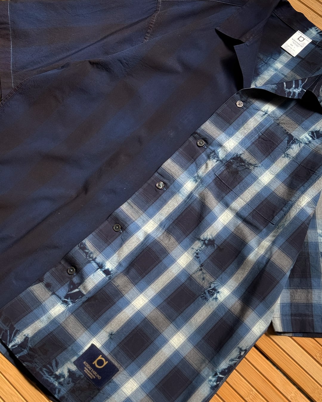 数量限定販売】藍染め開襟シャツ 二重人格 藍 | 唯一無二の服づくり