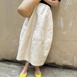 Floral jacquard skirt in 2 colors S1437