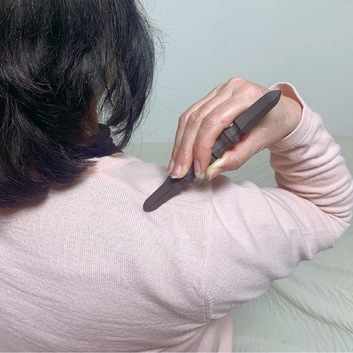 アン 普賢菩薩】鉄鋼色 磁石健身棒 梵字独鈷杵 わけみ品 ※165mmのみ