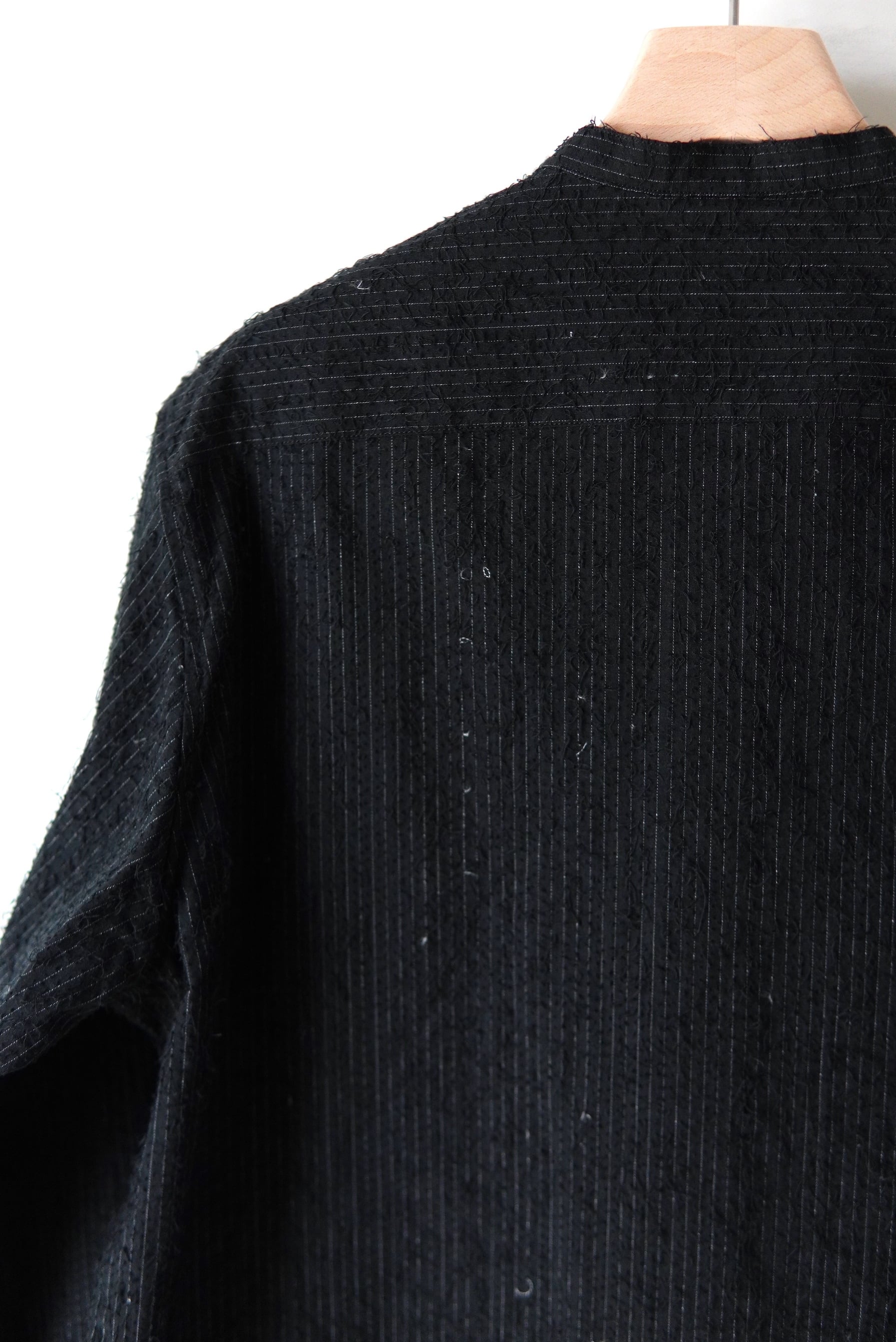 MASU / SHAGGY STRIPE BOW TIE SHIRT | POETRY