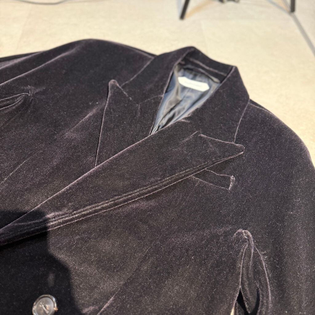 NAMACHEKO ナマチェコ 21AW FLAT OVER COAT チェスターコート ブラック