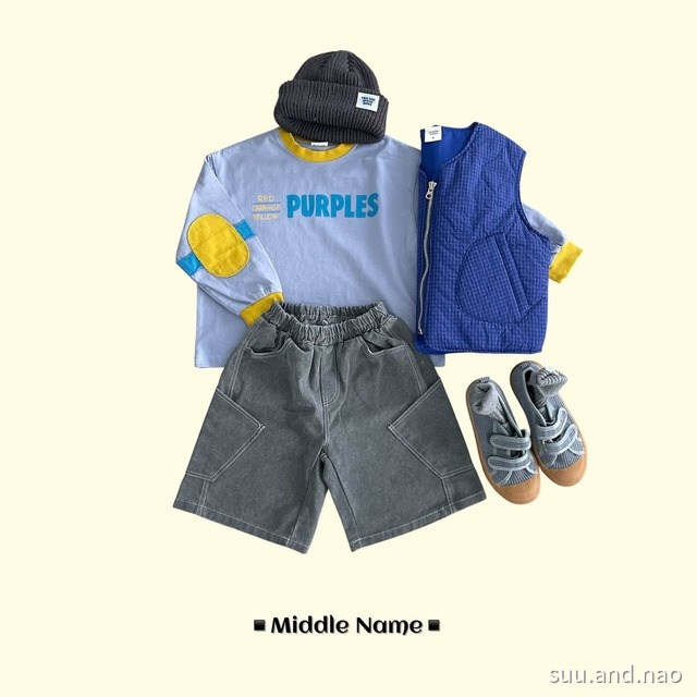 取寄:middlename サイドポケットバミューダパンツ※送料無料