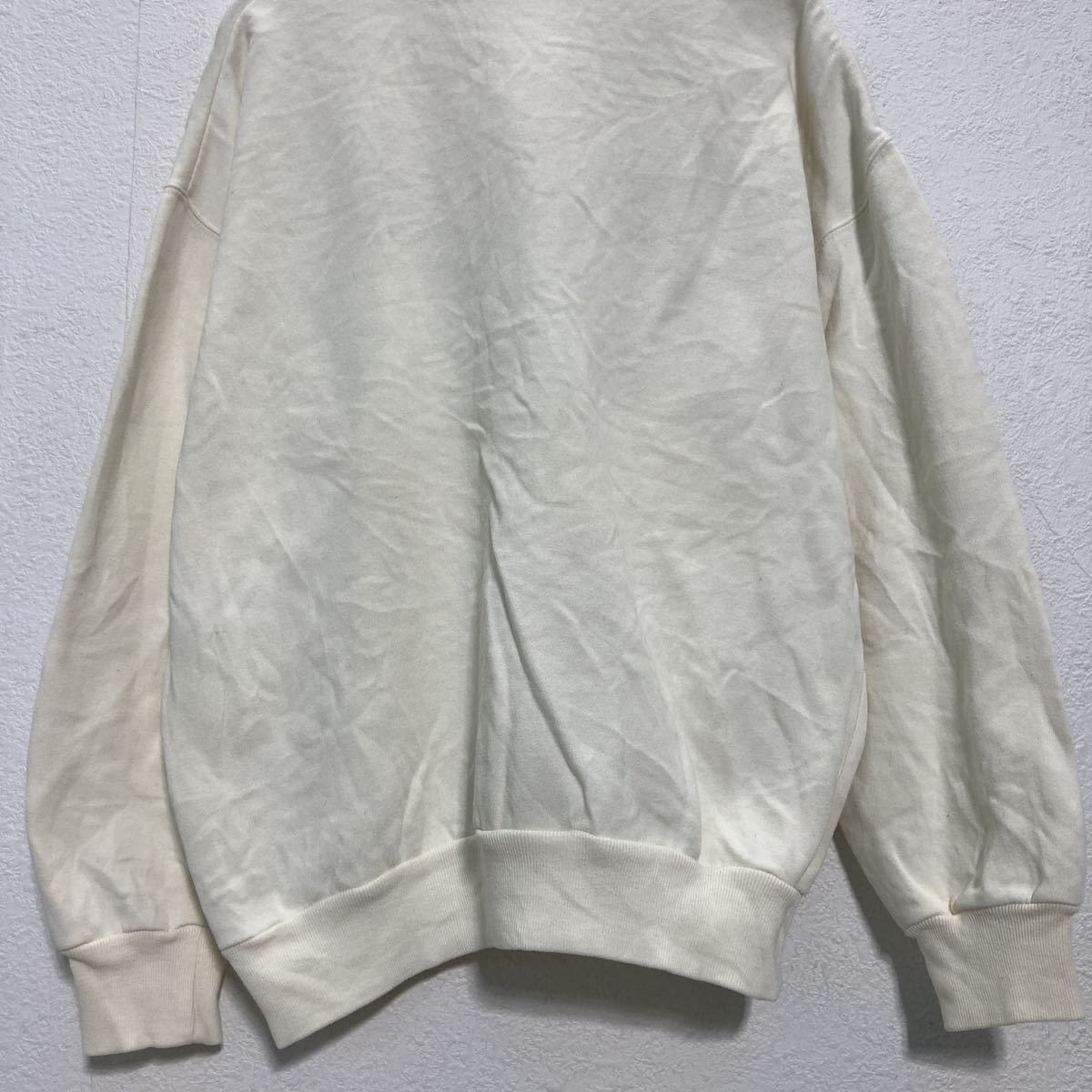 ENERGY 刺繍 スウェット トレーナー レディース XL ブルー ホワイト