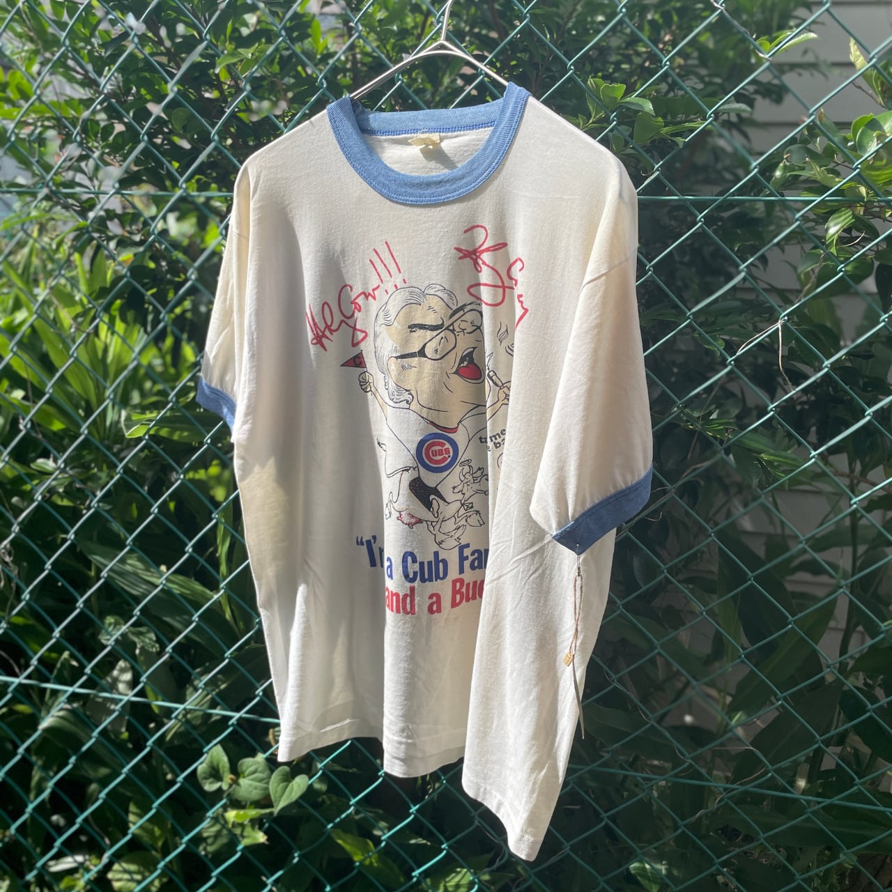 80s “Cubs Fan & a Bad Man” Screen Stars Ringer Tee