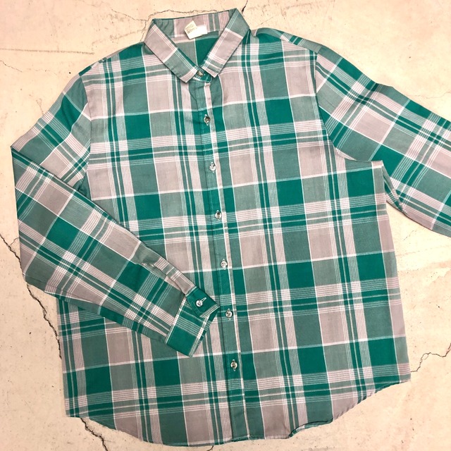 ⊕WRANGLER COTTON CHECK SHIRT L USA