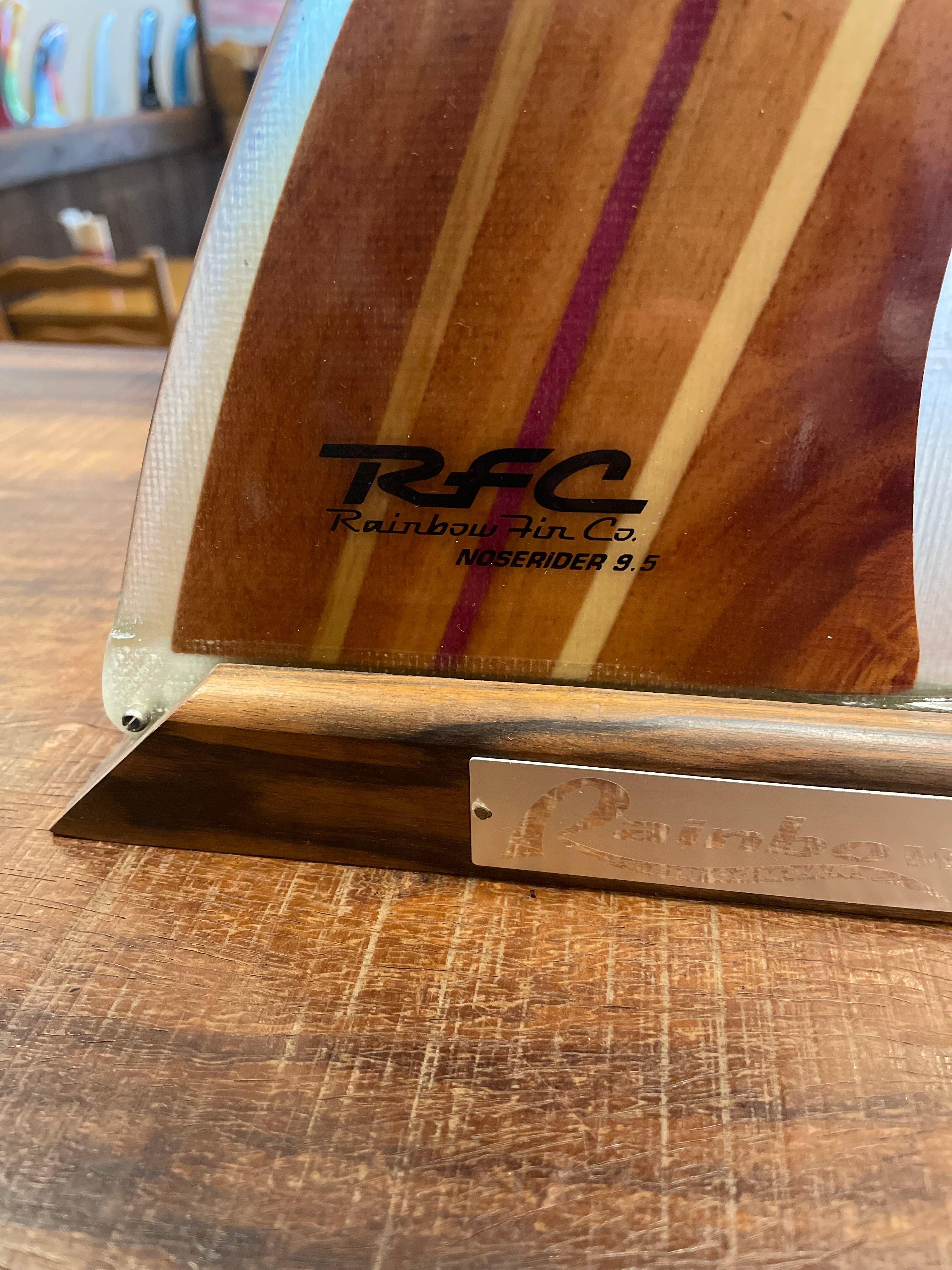 RAINBOW FINレインボーフィン Noserider9.5 WOODロングボード用フィン